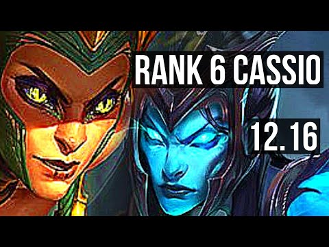 CASSIOPEIA & Heimerdinger vs KALISTA & Nautilus (ADC) | 4/0/6, Rank 6 Cassio | KR Challenger | 12.16