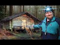 Winter Camping In An Abandoned Cabin In The Woods