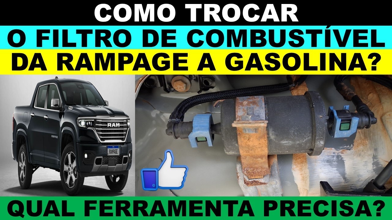 Como trocar o filtro de combustível da Rampage a gasolina?