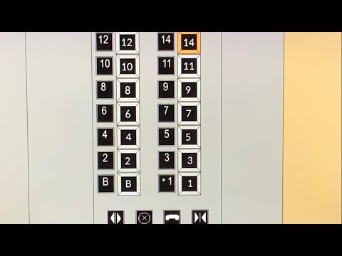 Animated: EPIC Vintage 1957 Otis Autotronic Traction Elevators with TOUCH-SENSITIVE FIXTURES!!!! :D
