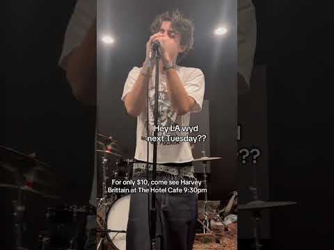 Tickets in his linktree instagram bio for $10 #harveybrittain #newmusic #losangeles