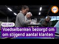 Het is druk bij de voedselbank met Kerstmis