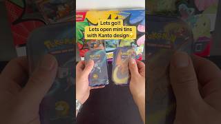 Pokemon KANTO MINI TINS ACTION!🥶 #pokemon #pokemoncards#pokemontcg #lostoriginopening#fyp #trending