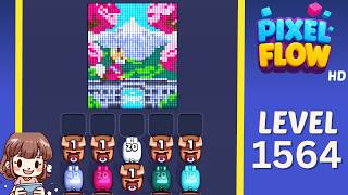 Pixel Flow Level 1564 Solution Walkthrough