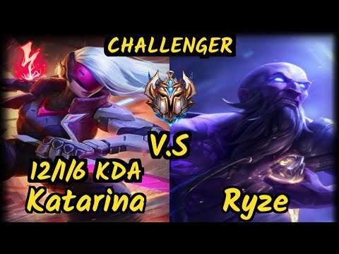 FNC.A MagiFelix (KATARINA) vs RYZE - 12/1/6 KDA MID CHALLENGER GAMEPLAY - EUW