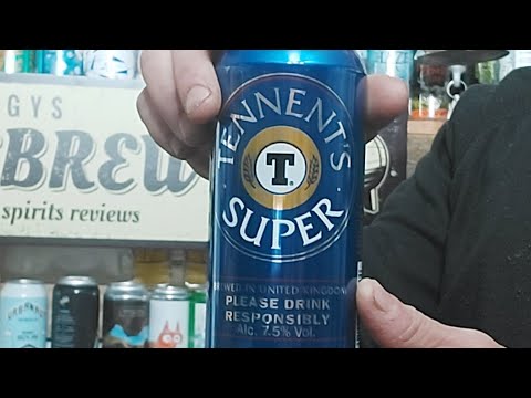 Lager - Tennents Super Lager   7.5 %- Review #2158