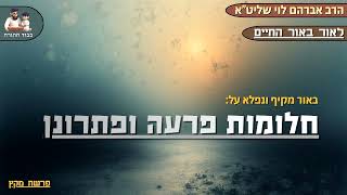 חלומות פרעה ופתרונן – הרב אברהם לוי שליט"א📖"לאור באור החיים" (פרשת מקץ🕎חנוכה) (הרב שלמה לוינשטיין) - התמונה מוצגת ישירות מתוך אתר האינטרנט יוטיוב. זכויות היוצרים בתמונה שייכות ליוצרה. קישור קרדיט למקור התוכן נמצא בתוך דף הסרטון