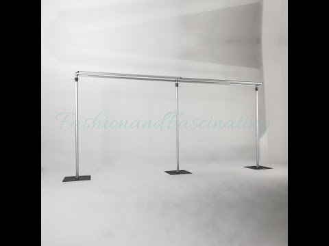2-Panel Pipe And Drape Kit【Double Crossbar】, Wedding Backdrop, Backdrop Stand
