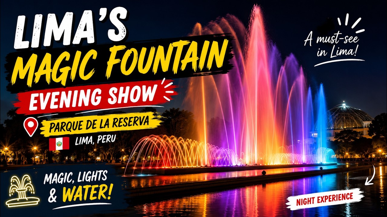 Lima’s Magical Water Fountain Show at Night | A Must-See Experience in Peru