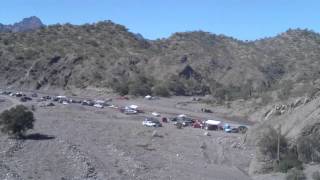 preview picture of video 'Class 1 car driving on dry river near Puente San Thelmo'