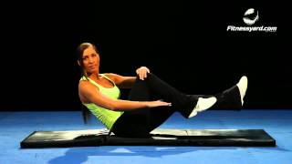 Double Crunch Crossover exercise video thumbnail