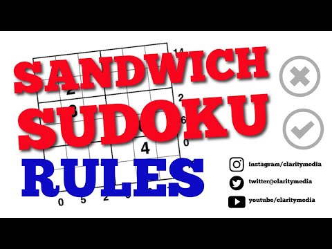Sandwich Sudoku Rules - YouTube
