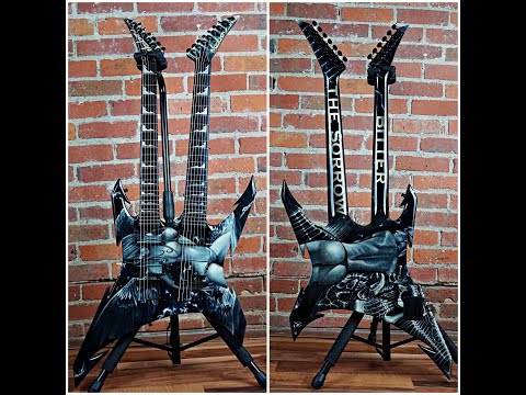 (Video Demo) Jackson USA Custom Shop Pablo Masterbuilt Double Neck 6 & 7 2009 Custom Graphic image 24