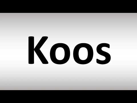 How to Pronounce Koos