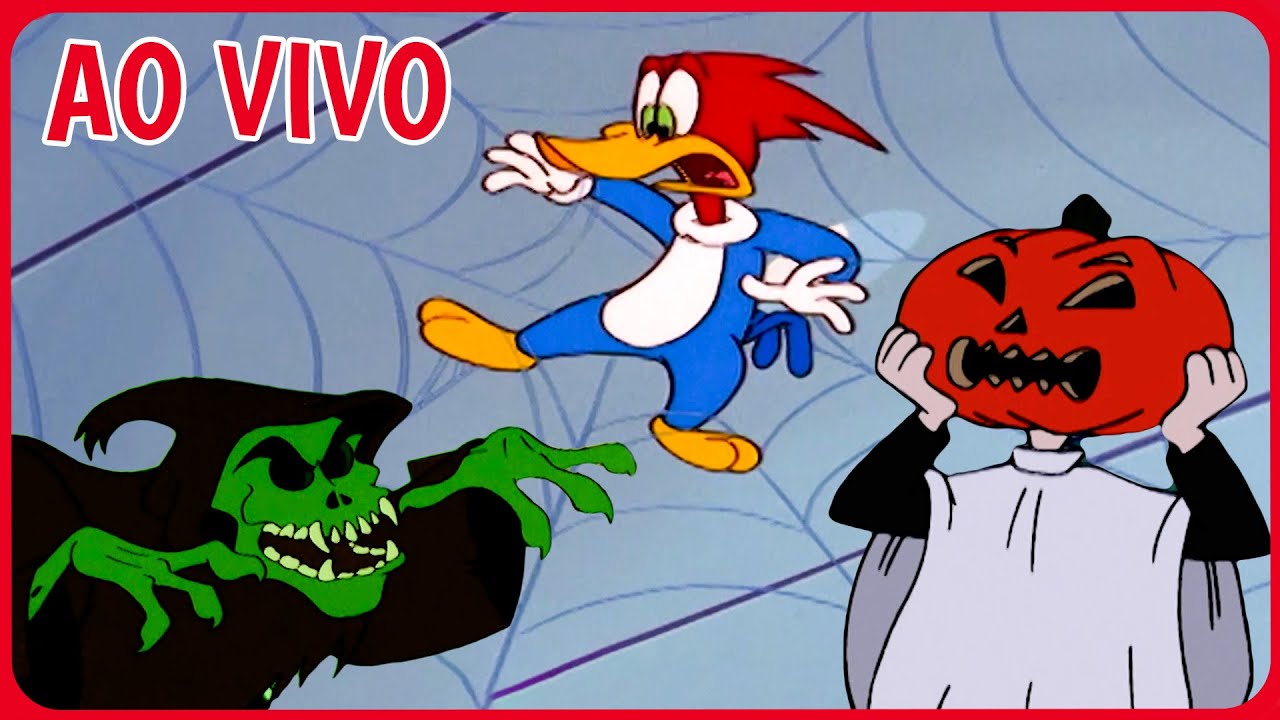 🔴 AO VIVO | 🎃 Maratona de Halloween 👻 | Pica-Pau Estilo Frankenstein! 😱