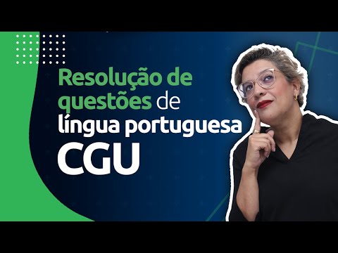 Concurso CGU: Questões de Língua Portuguesa