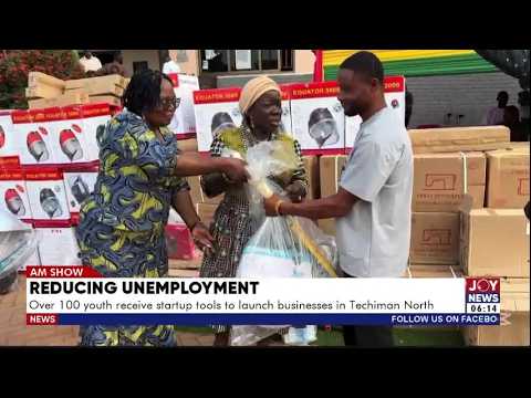 Reducing Unemployment: Over 100 youth receive startup tools to launch businesses in Techiman North