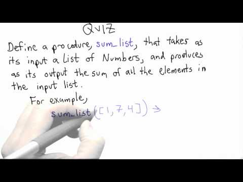 Learn Sum List Intro to Computer Science - Mind Luster