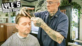 💈 Traditional Gentleman’s HAIRCUT & HAIR STYLING Tips | Lyle’s Barber Shop Portland, Oregon