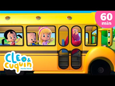 Las ruedas del autobús ???? y más canciones infantiles para bebés con Cleo y Cuquín