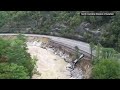 I-40 shoulder washed away in North Carolina in the aftermath of Tropical Storm Helene