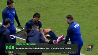 Clássico catarinense termina empatado entre Barra e Brusque na C