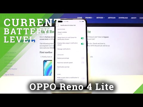 How to Allow Battery Percentage in OPPO Reno 4 Lite – Battery Settings