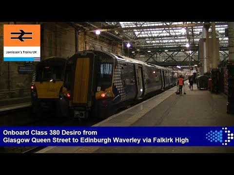 Onboard Class 380 Desiro from Glasgow Queen Street to Edinburgh Waverley via Falkirk High