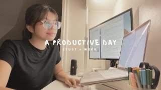a productive day | work & study with me!