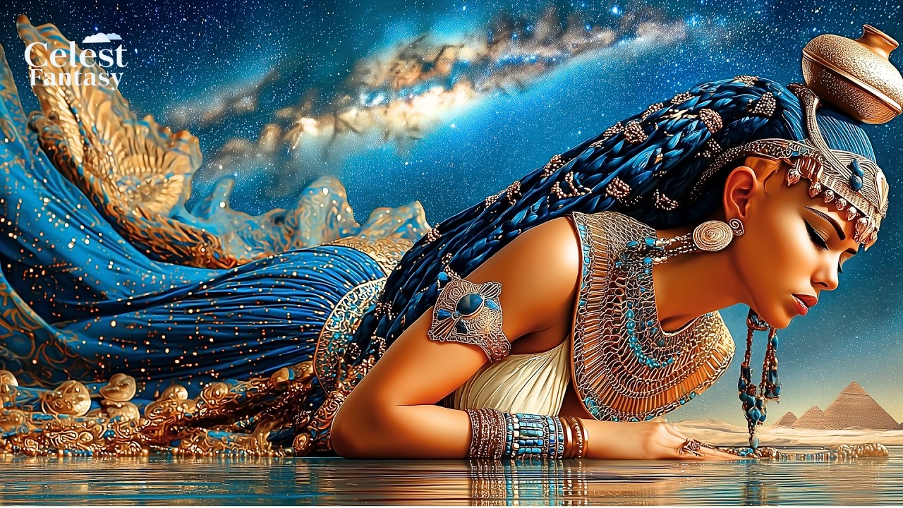 Egyptian Goddess Nut: The Eternal Sky | Ancient Egyptian Celestial Fantasy & Relaxing Music