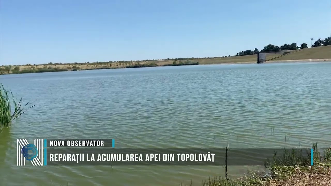 Reparații la acumularea apei din Topolovăț