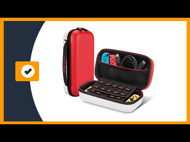 Vídeo relacionado con BAYINBROOK Estuche para Tarjetas Switch, Caja de Almacenamiento con 12 Ranuras, Funda Rígida Impermeable, Organizador Compacto de Viaje para Juegos (J1)