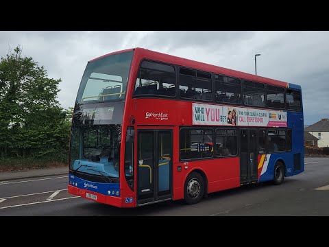 GNE 57 to Wardley - Go North East 6975 - LX58 CXN