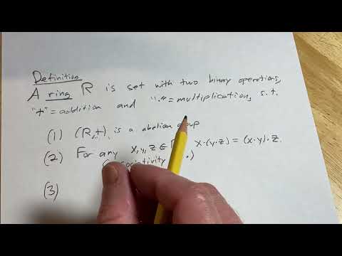 Definition of a Ring