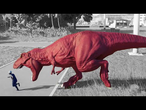 Jurassic World 2 : The Red Dinosaurs Escape Their Cages