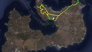 preview picture of video 'RoadCycling Adamas, Katifora, PeraTriovasalos, Karodromos, Milos, Greece'