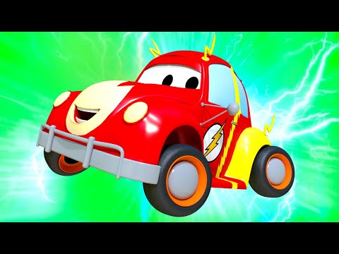 Auto garaža za djecu -  STARA BUBA Henry je FLASH iz Lige Pravde - Tomova Lakirnica u Auto Gradu