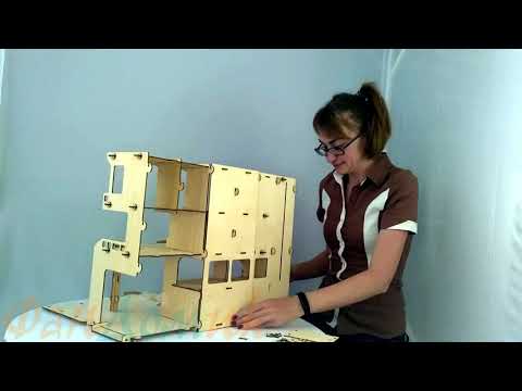 Сборка парковки МегаПарк из фанеры от ТМ Polly