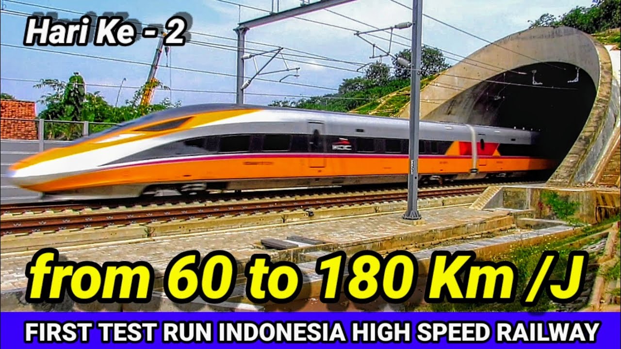 60 To 180 Km/Jam Uji Coba Kereta Cepat Jakarta Bandung Semakin Meningkat