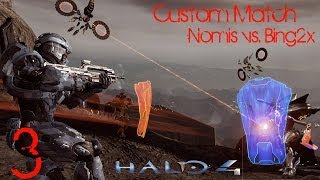 Let's Co op Play Halo 4 - Nomis vs. Bing2x - Part 3 (Custom War Games Match)