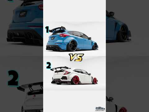 Focus RS vs. Civic Type R Who Is the King of the Hatchbacks?