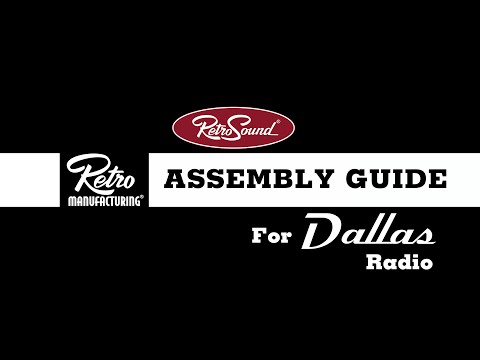 How to Assemble the RetroSound® Dallas Radio