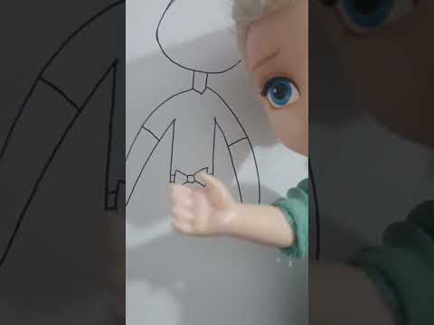 💙💜 How to Draw Elsa and Anna Toddler Elsia! - Elsia Annia Drawing #shorts #kids #drawing