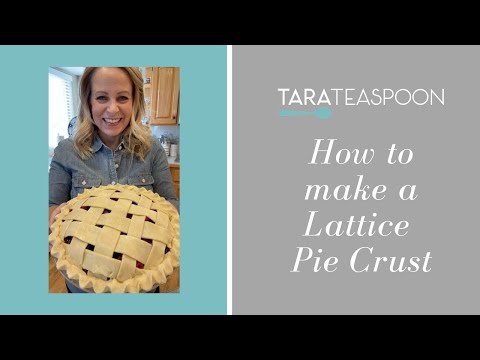 How to Make a Lattice Pie Crust - Tara Teaspoon #shorts
