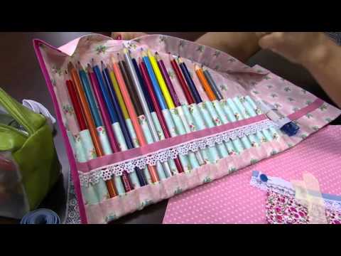 Mulher.com - 21/01/2016 - Porta lápis enroladinho, sem costura - Claudia Ferreira