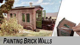 Painting brick walls