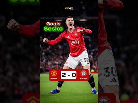 Benjamin Sesko Goals Manchester United vs Brentford #football #sesko #manunited #brentford #shorts