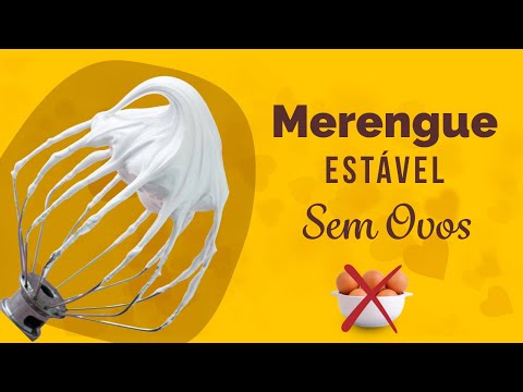 Merengue estavel sem ovos