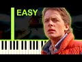 BACK TO THE FUTURE THEME EASY Piano Tutorial