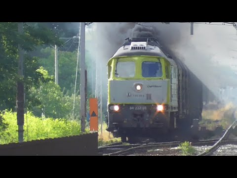 Dymiąca Ludmiła + Mijanka Duetu ED74 z Dartem , IC Matejko , EIP , IC Szyndzielnia z mega RP1